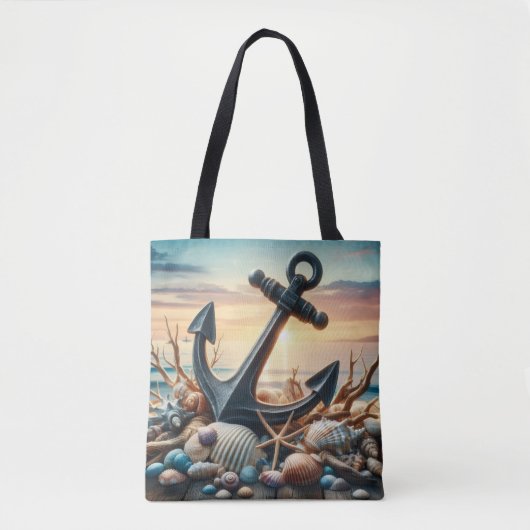 Sac à main d'ancre nautique (Devant)