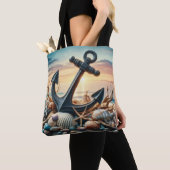 Sac à main d'ancre nautique (De près)