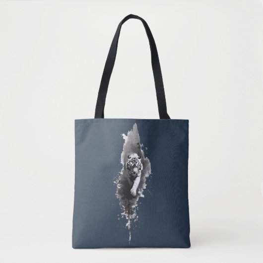 Sac à main Dark Art Tiger Ink Wash (Devant)