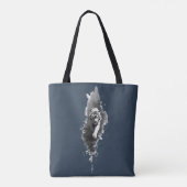 Sac à main Dark Art Tiger Ink Wash (Dos)