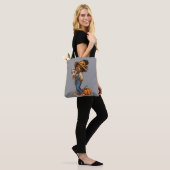 Sac à main d'automne avec une fille épouvantail mi (Sur le modèle)