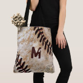 Sac à main de baseball avec numéro ou monogramme (De près)