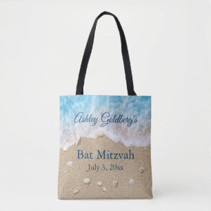 Sac à main de Bat Mitzvah Blue Beach Waves