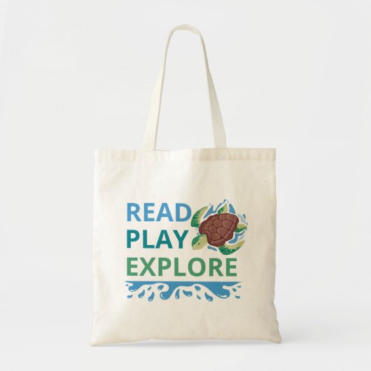 Sac à main de bibliothèque Lire • Jouer • Explorer (Devant)