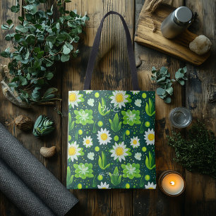 Sac à main de bien-être en forme de marguerite ver