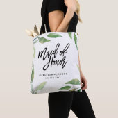 Sac à main de demoiselle d'honneur bohème feuilles (De près)