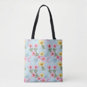 Sac à main de fleurs printanières botaniques color (Devant)