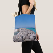 Sac À Main De La Jetée Au Milieu De Shell Island (De près)