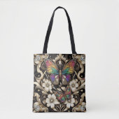 Sac à main de luxe diamants papillon arc-en-ciel (Devant)