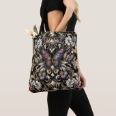 Sac à main de luxe diamants papillon arc-en-ciel (De près)