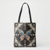 Sac à main de luxe en forme de papillon arc-en-cie (Devant)