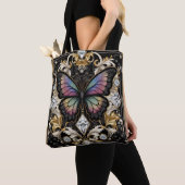 Sac à main de luxe en forme de papillon arc-en-cie (De près)
