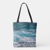 Sac à main de plage à la mode à motif de vague océ (Dos)