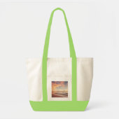 Sac à main de plage Coucher de soleil tropical (Devant)