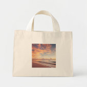 Sac à main de plage Coucher de soleil tropical (Devant)