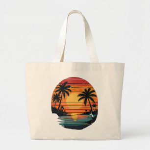 Sac à main de plage Coucher de soleil tropical