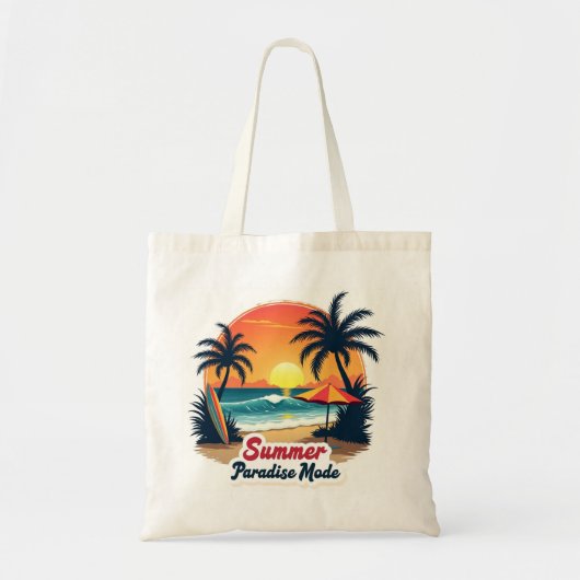 Sac à main de plage rétro Summer Paradise (Devant)