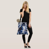 Sac à main démesuré à épaule Art Déco chat bleu dr (Sur le modèle)