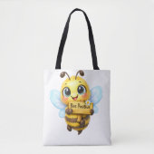 Sac à main dessin animé mignon abeille positive (Devant)