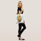 Sac à main dessin animé mignon abeille positive (Sur le modèle)
