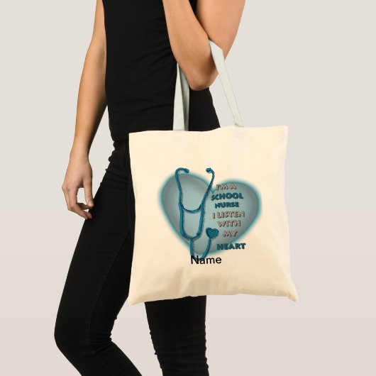 Sac à main d'infirmière scolaire Blue Heart (Devant (produit))