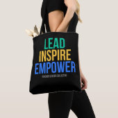 Sac à main « Diriger • Inspirer • Autonomiser » (De près)
