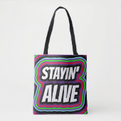 SAC À MAIN DISCO RÉTRO STAYIN' ALIVE (Devant)