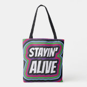 SAC À MAIN DISCO RÉTRO STAYIN' ALIVE (Dos)