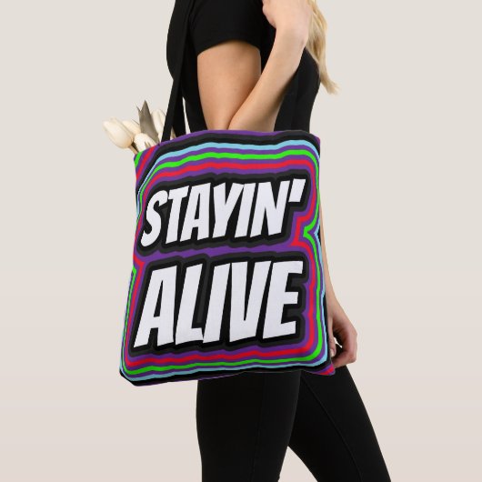 SAC À MAIN DISCO RÉTRO STAYIN' ALIVE (De près)