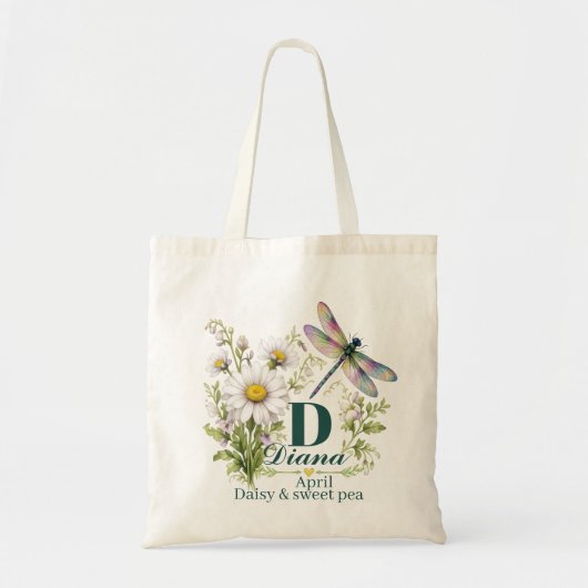 Sac à main dragonfly monogramme fleur de naissance (Devant)