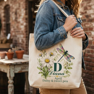 Sac à main dragonfly monogramme fleur de naissance