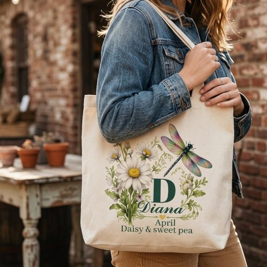 Sac à main dragonfly monogramme fleur de naissance