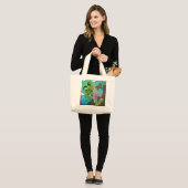 Sac à main - Dragons dans la forêt (Devant (modèle))