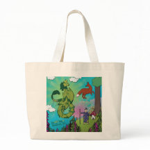 Sac à main - Dragons dans la forêt