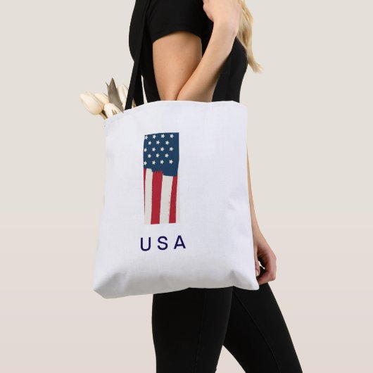 Sac à main drapeau des États-Unis (De près)