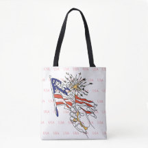 Sac à main drapeau USA
