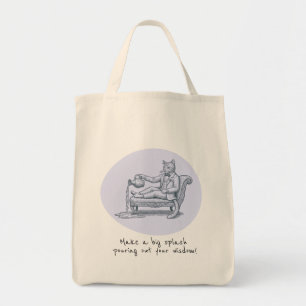 Sac à main drôle de chat du zodiaque Verseau