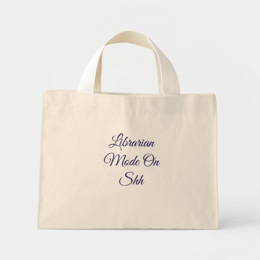 Sac à main drôle "Mode Bibliothécaire Activé" pour (Devant)