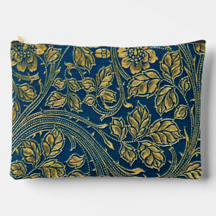 Sac à main élégant à fleurs dorées en coupe coutur