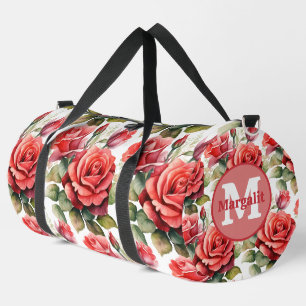 Sac à main élégant à motif de roses rouges