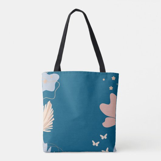 Sac à main élégant bleu boho pour femmes (Dos)