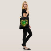 Sac à main élégant émeraude luxe (Sur le modèle)