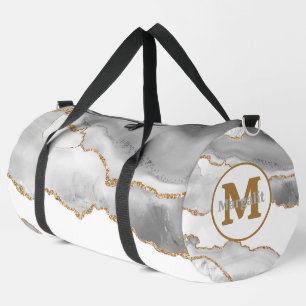 Sac à main élégant en agate à paillettes en or bla