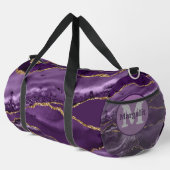 Sac à main élégant en agate dorée violette paillet (Coin droit)