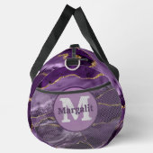 Sac à main élégant en agate dorée violette paillet (Droite)