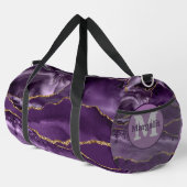Sac à main élégant en agate dorée violette paillet (Coin droit)