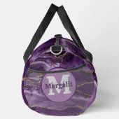 Sac à main élégant en agate dorée violette paillet (Droite)