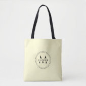 Sac à main élégant personnalisé avec initiale pour (Devant)