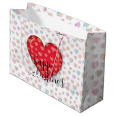 Sac à main élégant pour la Saint-Valentin avec cœu (Devant Angle)