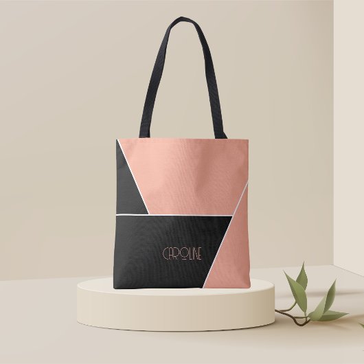 Sac à main élégant simple motif noir mignon pour f